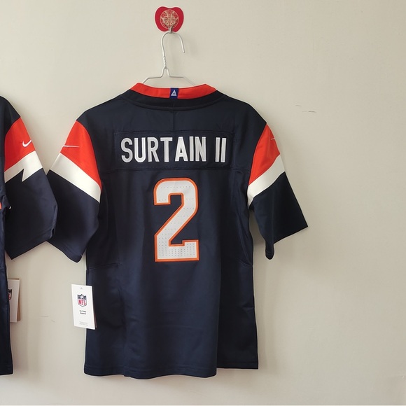 NWT mens & youth 2 Pat Surtain II Navy 2024-25 FUSE Stitched Jersey - Picture 2 of 3